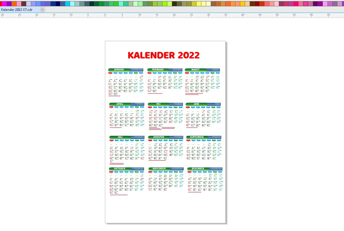 Download Vector Kalender 2022